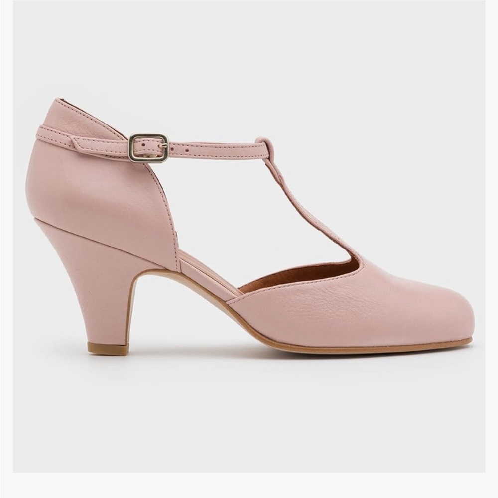 Pink Size 6 Mary Jane T-Strap Round Toe Heels - Picture 8 of 10